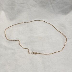 14 karat Gold diamond cut ball Chain Necklace